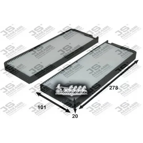 Фильтр Салона Ssangyong Rexton 3.2 02- (Упак.2шт.) JS Asakashi 