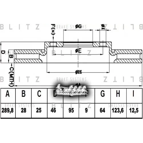 Диск Тормозной Iveco Daily 02- Перед.вент. Blitz 