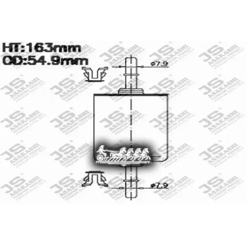 Фильтр Топливный Opel Astra H/Corsa D/Vectra C 06- JS Asakashi 