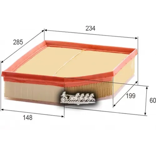 Фильтр Возд.volvo Xc90 2.0/2.0D 15-, JS Asakashi 