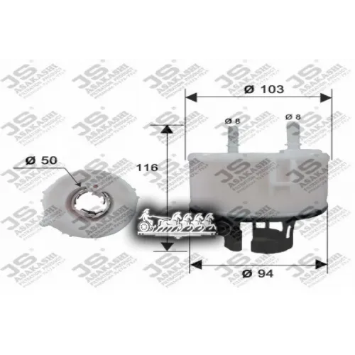 Фильтр Топливный Kia Sorento 09- 2.4 JS Asakashi 