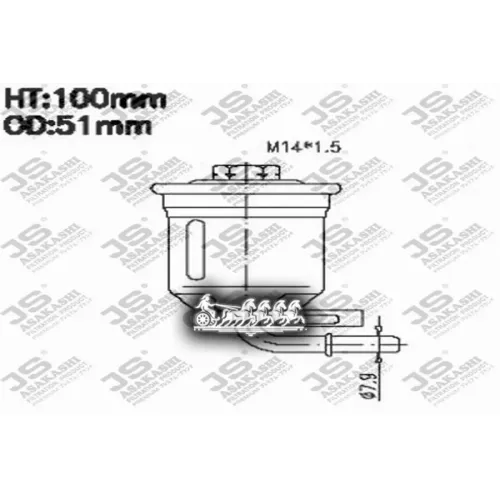 Фильтр Топливный Toyota Avalon -05 3.0 JS Asakashi 