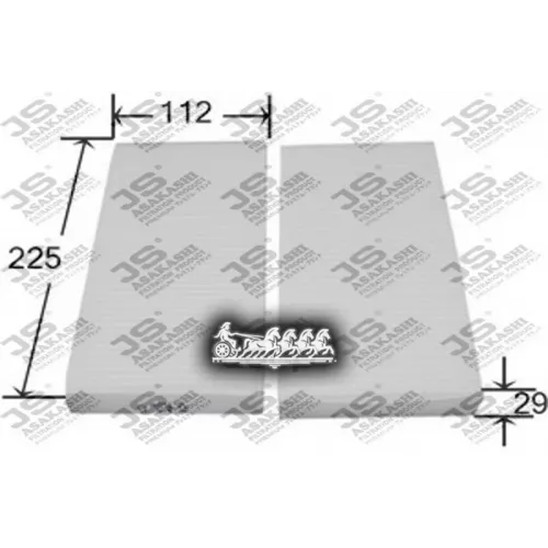 Фильтр Салона Honda Civic Vi 2001=>/Honda Cr-V 2.0L 1999=> JS Asakashi 