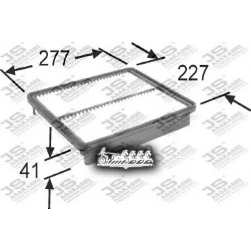 Фильтр Возд.hyundai Sante Fe Ii 2.4 2010 JS Asakashi 