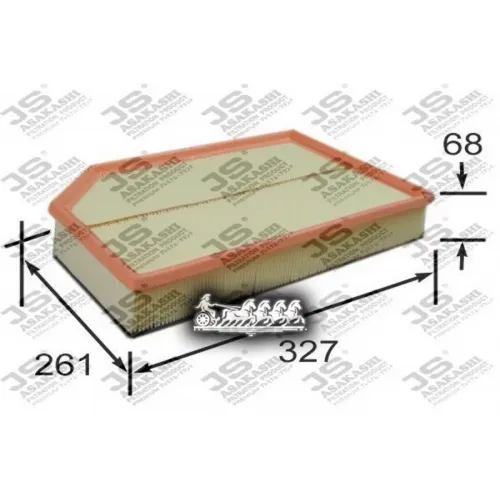 Фильтр Воздушный Volvo Xc90 02- JS Asakashi 