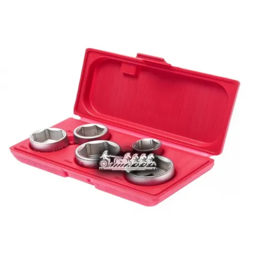 Набор Съемников Масляных Фильтров (Чашки) В Кейсе 5 Предметов JTC 