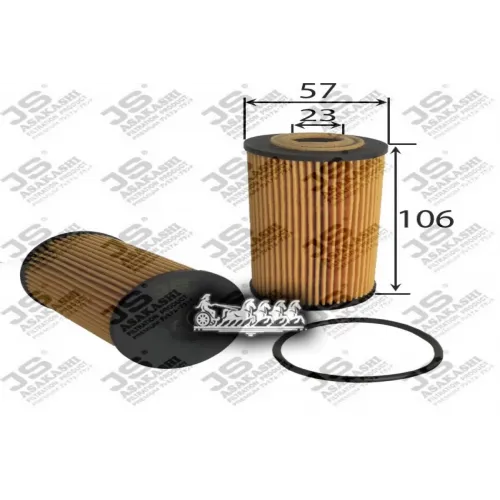 Фильтр Масляный Opel Astra H/Corsa D 05- JS Asakashi 