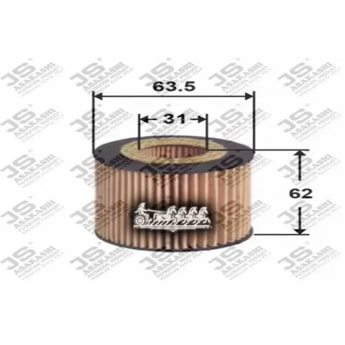Фильтр Масл.skoda Fabia/Vw Polo 1.2L  2001=> JS Asakashi 