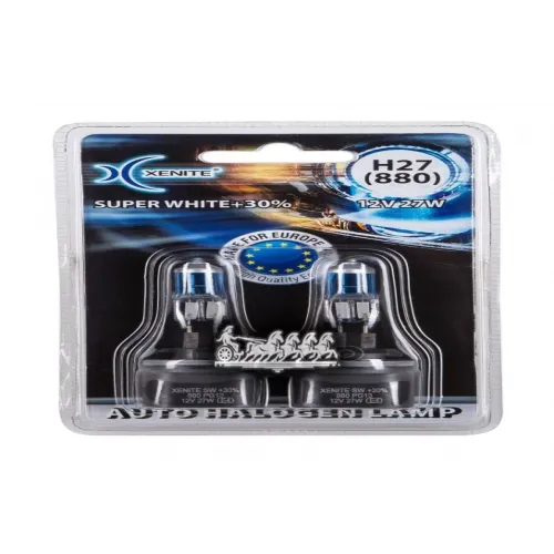 Галогенные Лампы (12V) H27 (880) (Super White+30) (Блистер 2 Шт.) Xenite 