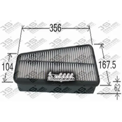 Фильтр Воздушный Toyota Land Cruiser 120 02- JS Asakashi 