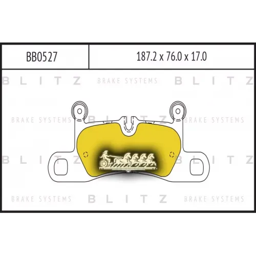Колодки Тормозные Vw/Porsche Touareg/Cayenne 10- Задн. Blitz 