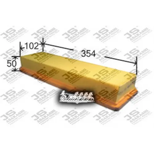 Фильтр Воздушный Peugeot 206/307 1.4 16V JS Asakashi 