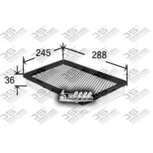  Фильтр Воздушный Nissan/Jeep Pathfinder/Grand Cherokee 99- 2.7-4.0 Js Asakashi JS Asakashi 