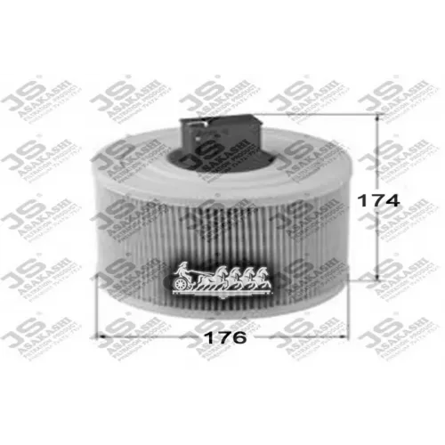 Фильтр Воздушный Bmw 1(E81)/3(E90)/X1(E84) 05- 2.5-3.0 JS Asakashi 