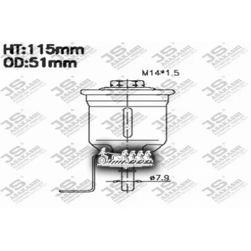 Фильтр Топливный Toyota Picnic 2.0 JS Asakashi 