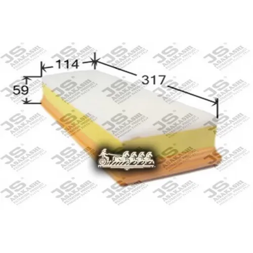 Фильтр Воздушный Psa Berlingo/C3/C4/Xsara/1007/206/207/3008/307/308/Partner Ii 02- JS Asakashi 