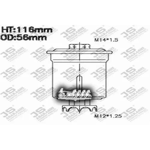 Фильтр Топливный Mitsubishi Colt 04- JS Asakashi 