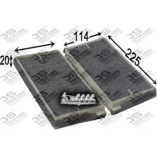 Фильтр Салона Suzuki Grand Vitara 98- Угольный (Упак.2шт.) JS Asakashi 