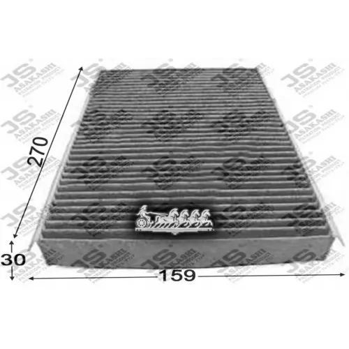 Фильтр Салона Land Rover Rr Sport/Discovery 04- (Уголь.) JS Asakashi 