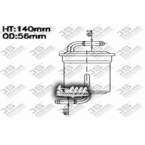 Фильтр Топливный Mazda 626/Demio -03 1.5/2.0 JS Asakashi 