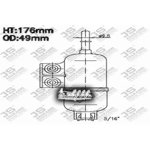 Фильтр Топливный Honda Accord Vii 98-03 JS Asakashi 