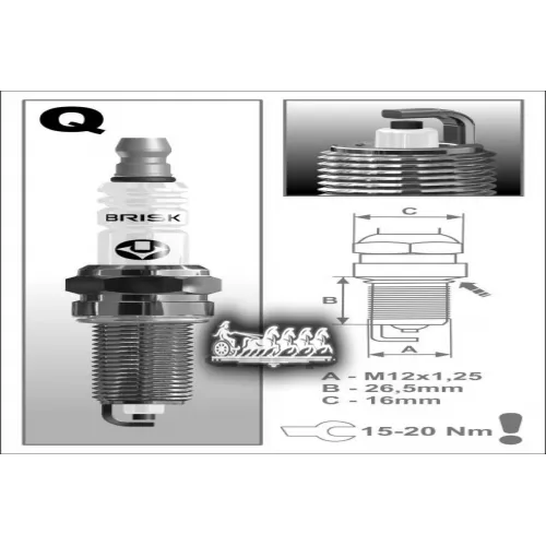 Свеча Зажигания Hyundai/Kia Solaris/Rio 10- BRISK 