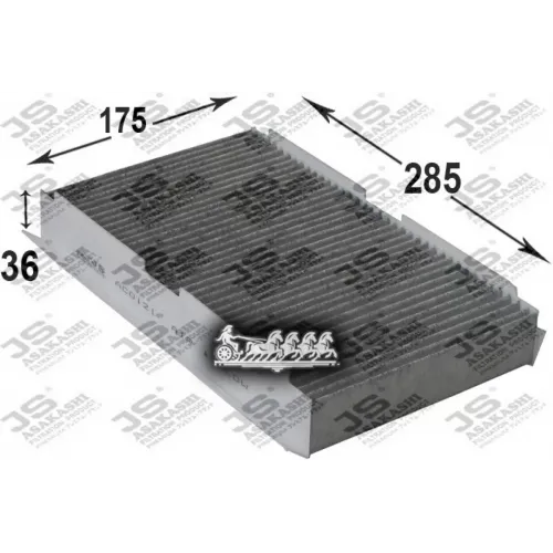 Фильтр Салона Citroen C3/C4/Peugeot 307/308 02> (Уголь.) JS Asakashi 