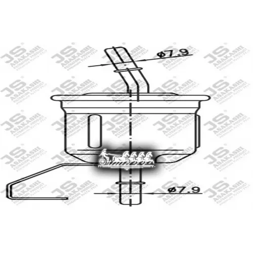 Фильтр Топливный Toyota Land Cruiser Prado 10- JS Asakashi 
