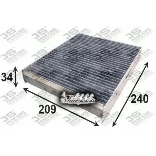 Фильтр Салона Ford Focus C-Max/Mondeo 07-/Volvo C30/C70/S40/V50 04- (Уголь.) JS Asakashi 