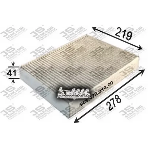 Фильтр Салона Vw Touareg/Porsche Cayenne 10- (Уголь.) JS Asakashi 