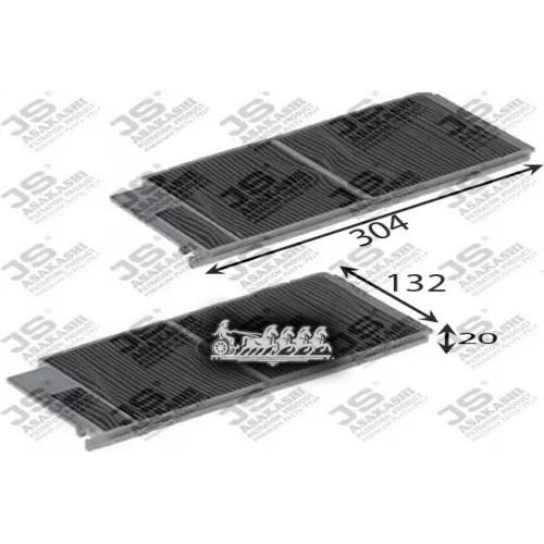 Фильтр Салона Toyota Lc100 02-07/Lx470 02-07 Угольный (Упак.2шт.) JS Asakashi 