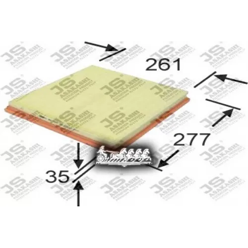 Фильтр Воздушный Bmw F07/10/12/01/02/E70/71 3.5/4.0 JS Asakashi 