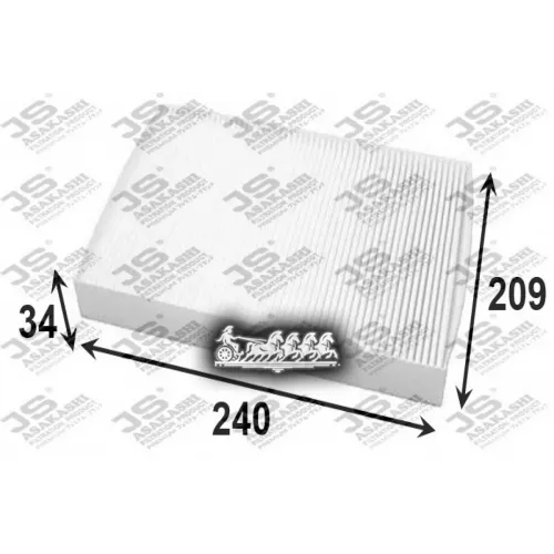 Фильтр Салона Ford Focus C-Max/Mondeo 07-/Volvo C30/C70/S40 04- JS Asakashi 