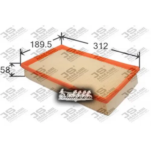 Фильтр Воздушный Vw Multivan/T5 1.9D-2.5D JS Asakashi 