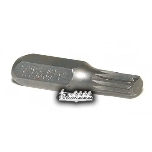 Бита Spline М8 L=30Мм 1/2Dr FORCE 