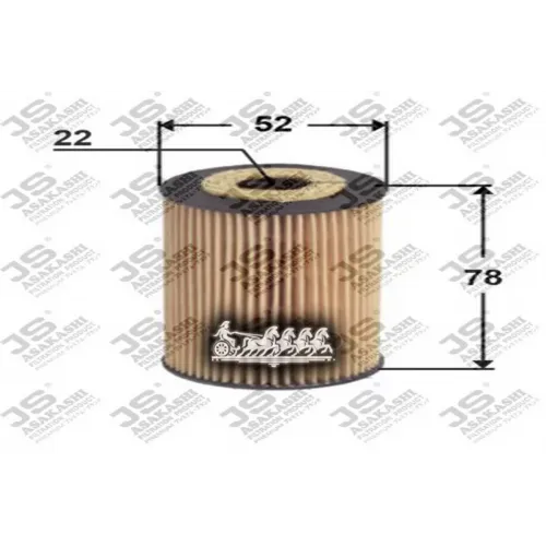 Фильтр Масляный Mb W168/Vaneo 97- 1.4-1.9 JS Asakashi 