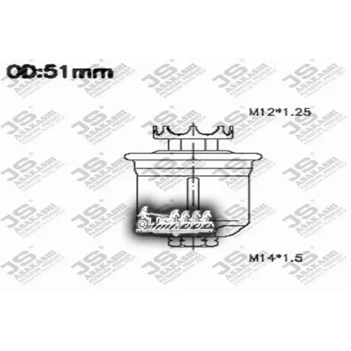 Фильтр Топливный Lexus Ls 400 94- JS Asakashi 