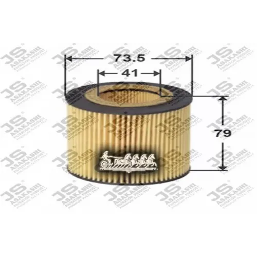 Фильтр Масл.bmw Serie 1/3/5/6/7 05-, X3 2.5/3.0L 06-, X5 3.0L 06-, X6 3.0/3.5L 08- JS Asakashi 