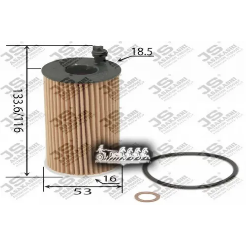 Фильтр Масляный Bmw E90/F10 2.0D/2.5D/3.5D JS Asakashi 