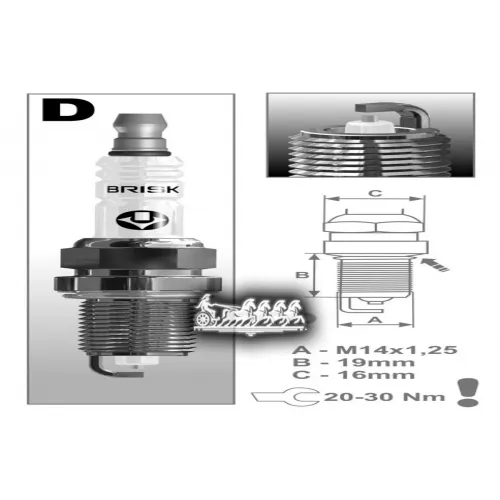 Свеча Зажигания Gm/Vag/Psa BRISK 