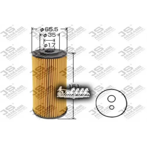 Фильтр Масл.suzu Elf 4Jj1t 06- JS Asakashi 