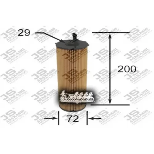Фильтр Масл.audi A4,A5,A8,Q7/Vw Touareg 2.7-3.0Tdi 2004=> [Org] JS Asakashi 