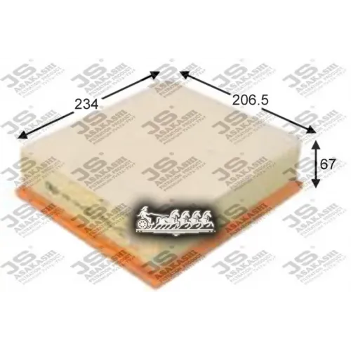 Фильтр Воздушный Ford Mondeo 07- 2.5 JS Asakashi 