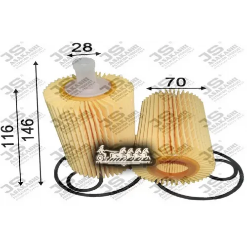 Фильтр Масляный Toyota Land Cruiser 200 08- JS Asakashi 