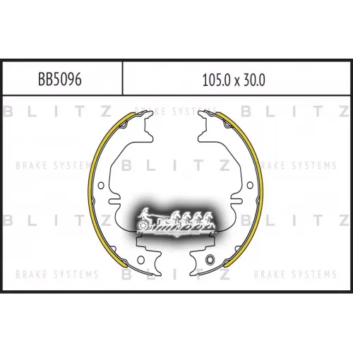 Колодки Тормозные Барабанные Lexus Lx 97-Toyota Land Cruiser 98- Blitz 