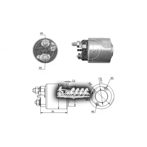 Реле Втягивающее Renault Logan Era 