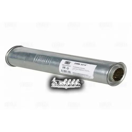 Глушитель Универс. (Круглый) D 88 С Перф. Диффузором L 330, D 50 (Алюм. Сталь) Trialli EMM 3214