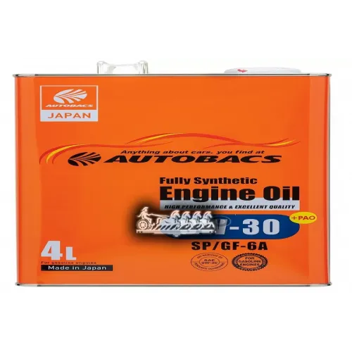 AUTOBACS Autobacs Engine Oil 0W-30 Sp / Gf-6A Масло Моторное Синтетическое 4L