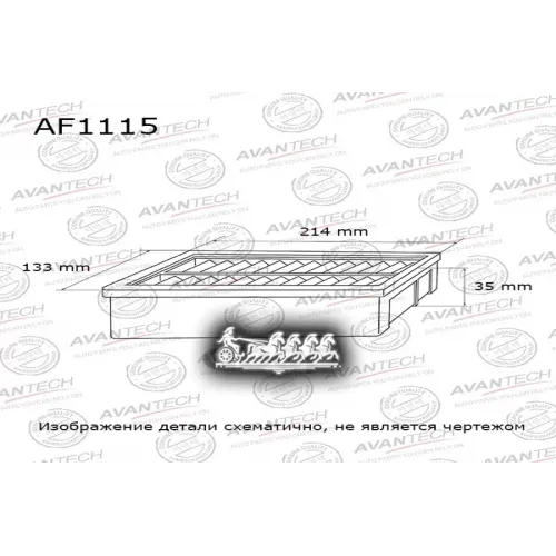 Фильтр Воздушный Kia Picanto 11- AVANTECH 