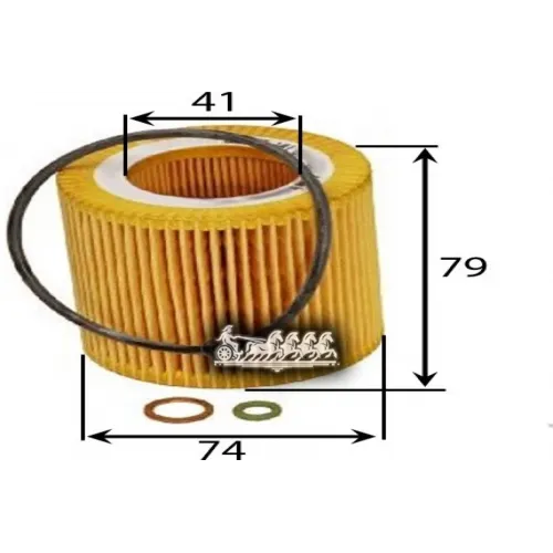 Фильтр Масляный Bmw 5/X3/3 11- 2.0 AZUMI 